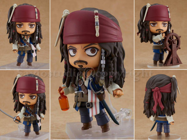 Jack Sparrow Pirates of the Caribbean Nendoroid 10cm Figure Figur