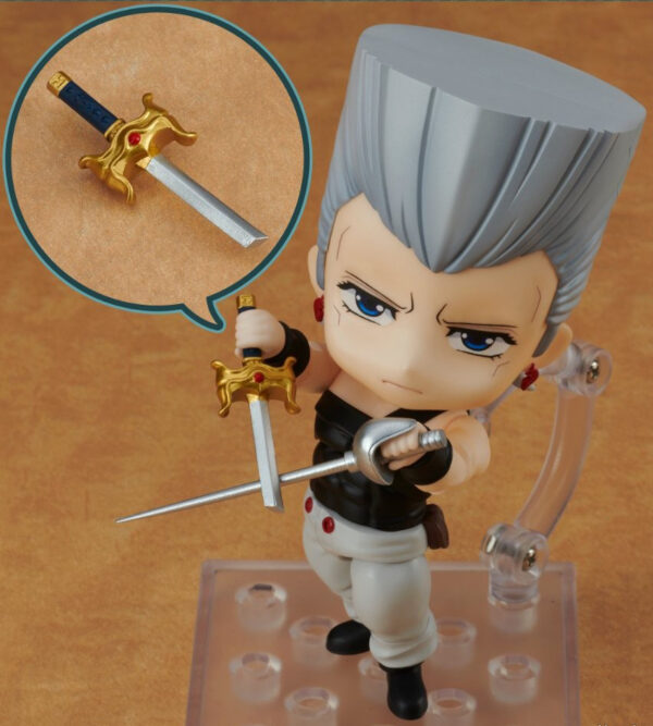 Jan Pierre Polnareff JoJo's Bizarre Adventure Nendoroid 10cm Figure Figur - Image 2