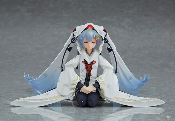 VOCALOID Hatsune Miku Snow Miku Crane Priestess ver. 2018 Ver. 14.5cm Figma Figure Figur - Image 7