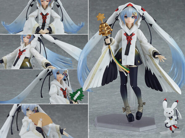 VOCALOID Hatsune Miku Snow Miku Crane Priestess ver. 2018 Ver. 14.5cm Figma Figure Figur