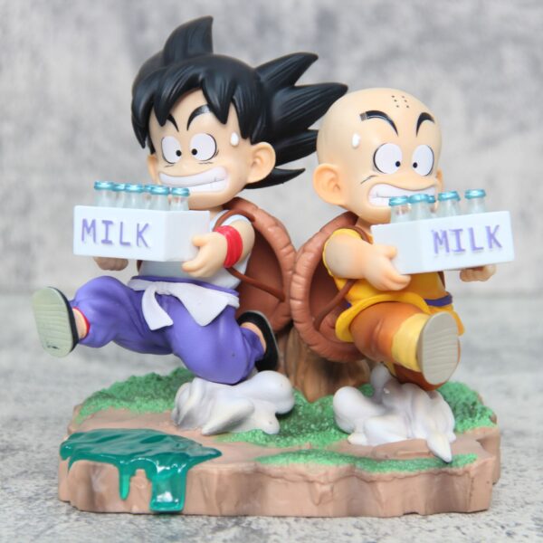 Krillin & Son Goku Milk Cultivation DRAGON BALL Z DBZ 14cm Figure Figur - Image 2