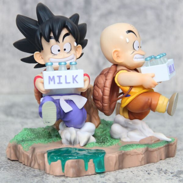 Krillin & Son Goku Milk Cultivation DRAGON BALL Z DBZ 14cm Figure Figur - Image 3