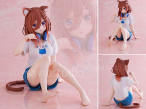 The Quintessential Quintuplets SS Desktop Cute Miku Nakano Cat room wear ver. 13cm Figure Figur Toy