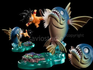 Son Goku KO Fish Dragon Ball Z 6x8cm Figure Figur